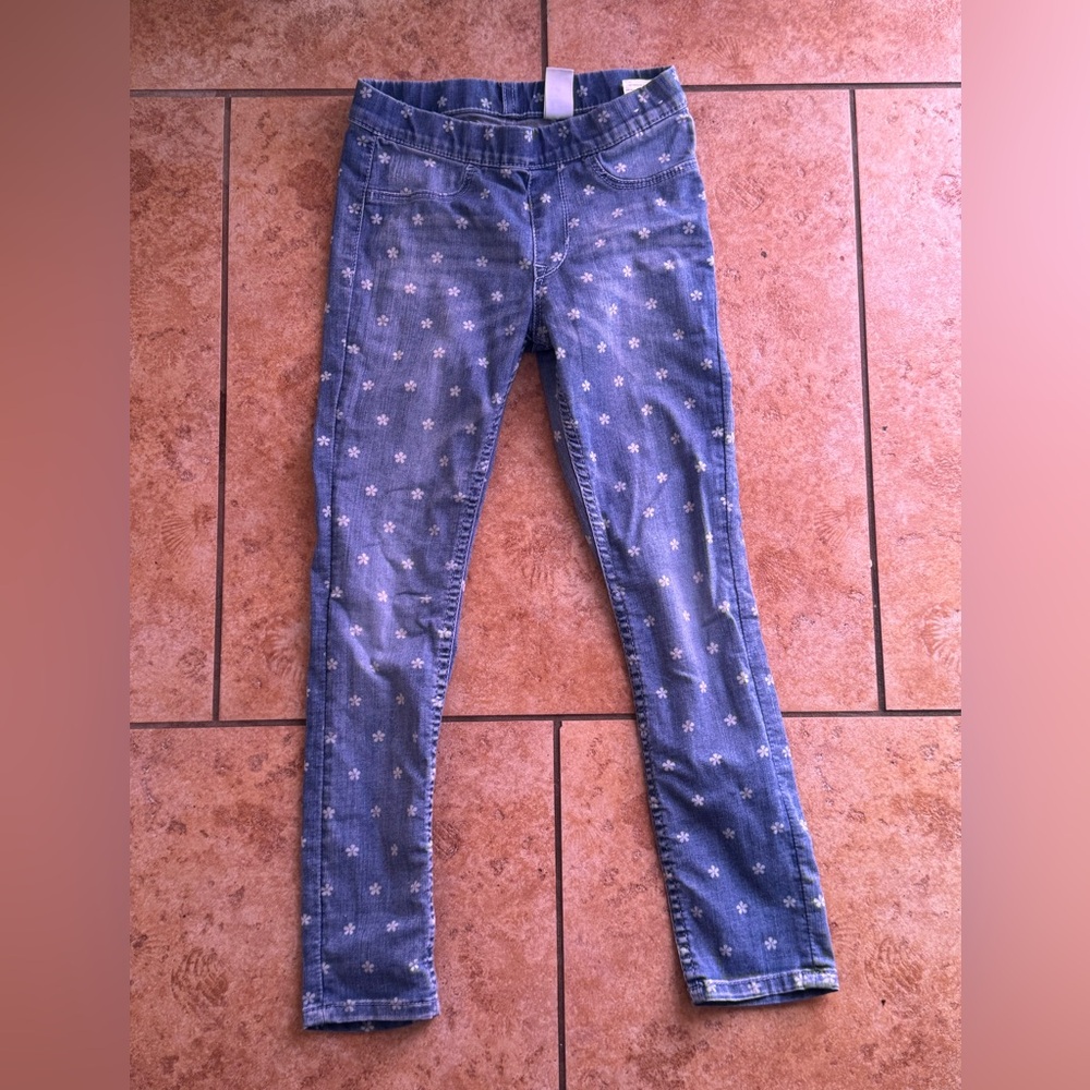 Floral Blue kids jeans